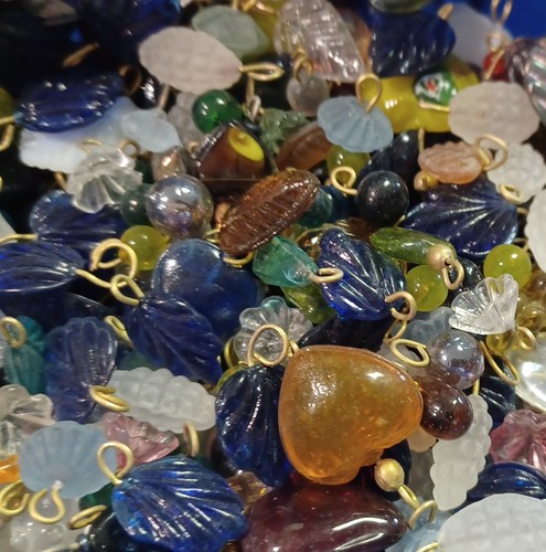 Jewelry Making Lot 200x Glass Beads Drop Dangle charms bead Charm lots mixed - Picture 2 of 6