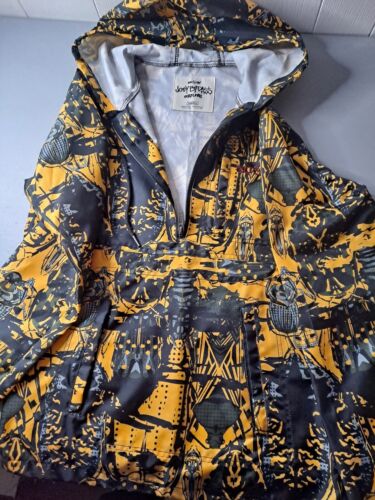 Sudadera con capucha ECKO Unltd gráficos completos graffiti cremallera XS