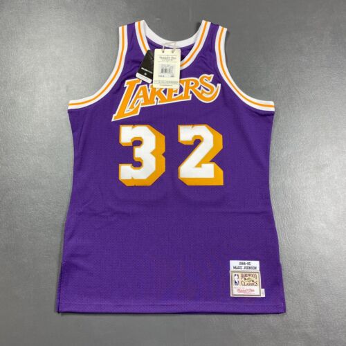 100% Authentic Magic Johnson Mitchell & Ness 84 85 Lakers Jersey Size 44 L Mens