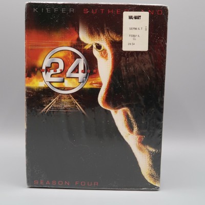 24 Season 4 (DVD, 2009, 7-Disc Set) Kiefer Sutherland Sealed DVD Boxed Set