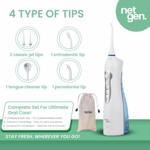 Professional Cordless Water Flosser for Best Cleaning of Teeth Gums - Picture 4 of 9