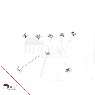 HIUYOO 1 Pezzi Orecchini Naso Donna Modello Vuoto Piercing Naso Argento