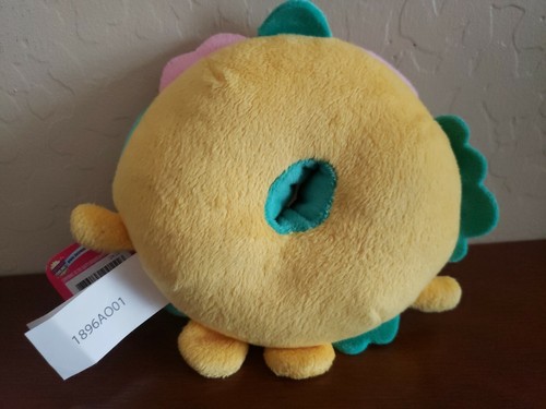 Shopkins BILLY BAGEL 5" frijol amarillo peluche animal de peluche feliz - Imagen 2 de 3