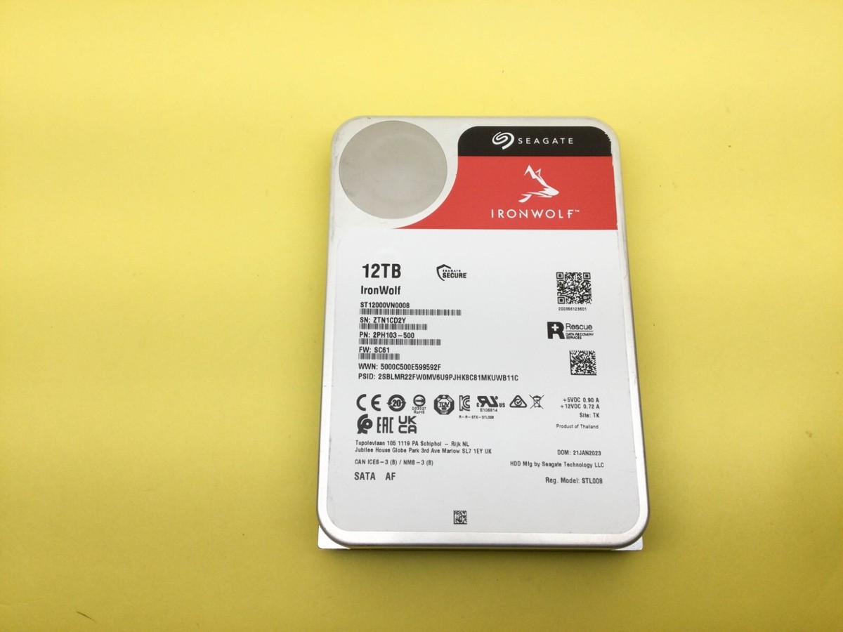 Seagate IronWolf 12TB 7200 RPM SATA 6Gb/s Internal 3.5