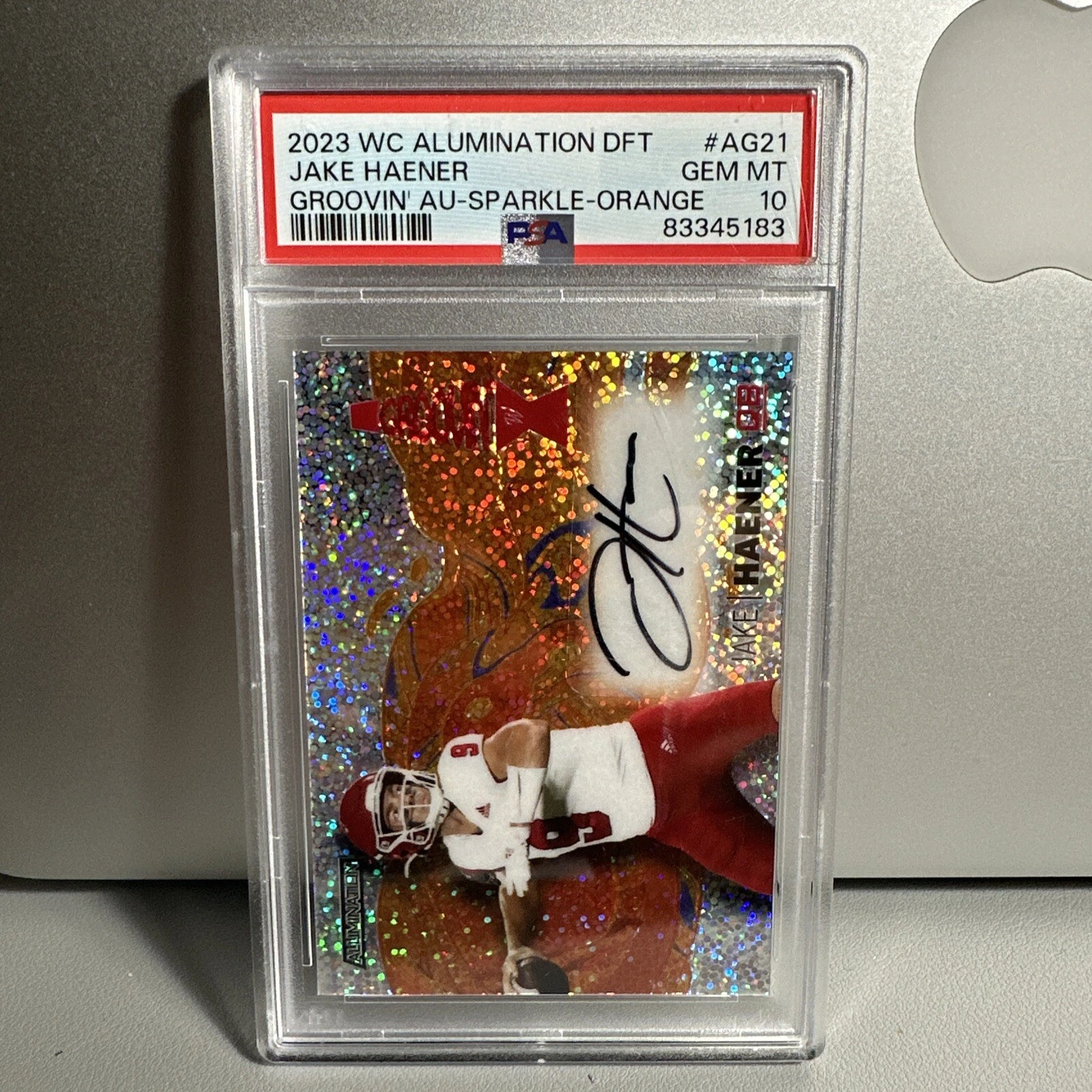 Jake Haener Wild Card Alumination Draft Groovin' Autographs #AG21 Base