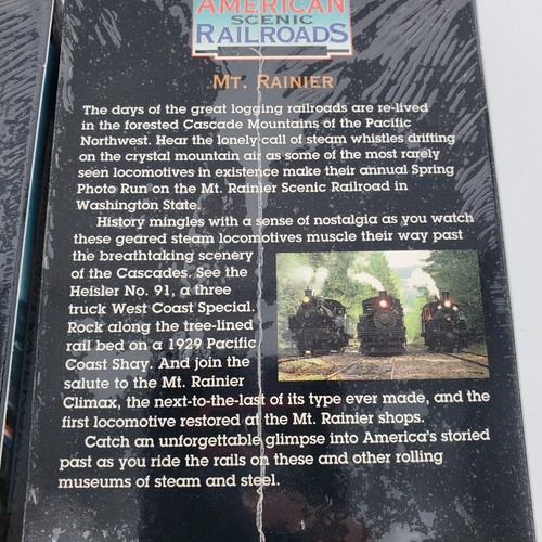 SEALED Great American Scenic Railroads Mt Rainer Surfline California Western VHS - Picture 4 of 5