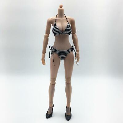1/6 Scale Female Black Bikini Bra Underpants Clothes Model for 12" Action Figure