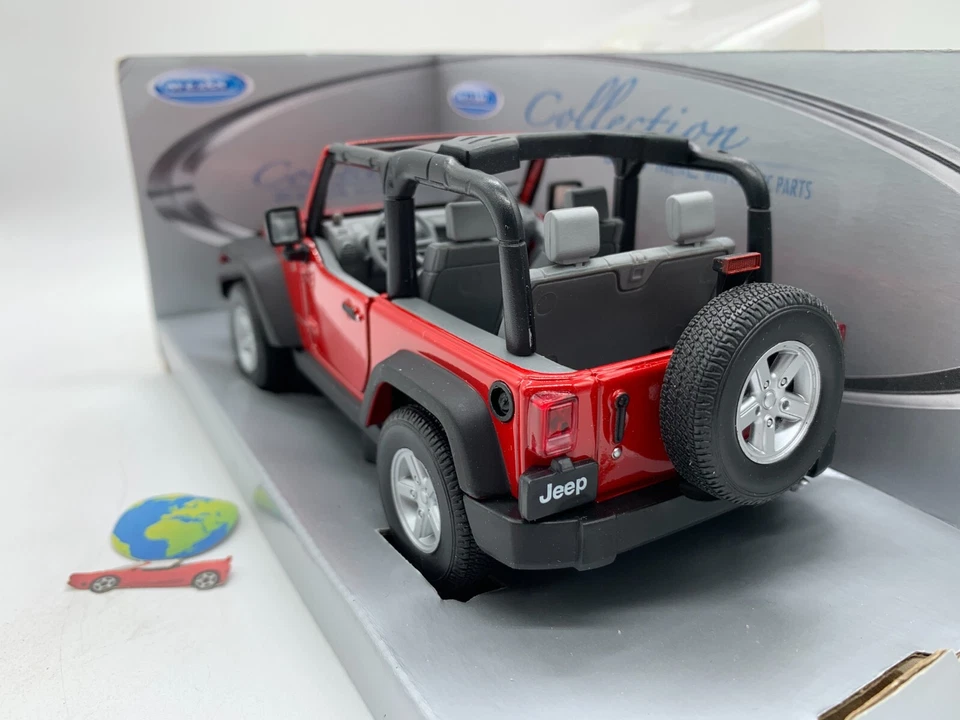 Welly Jeep Wrangler Rubicon, modello in scala 1:24 - 1:25, (2788), vintage - Immagine 4 di 4