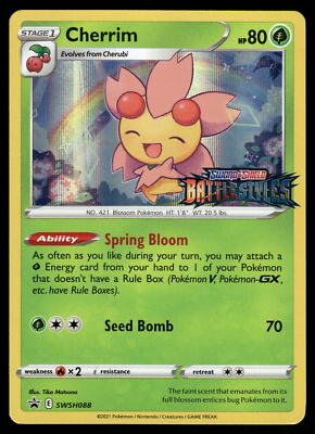 cherrim pokemon card Pokemon Card Cherrim Lv.26 047/DP-P Card Exchange Promo 2007 NM Japanese  r441 main image 0