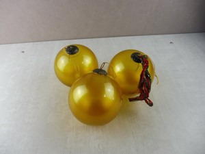 Détails Sur Lot De 3 Anciennes Boules De Noël En Verre églomisé Mercurisé Meisenthal 19èm