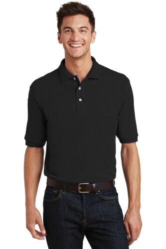 Port Authority Men's Ringspun Heavyweight Cotton Pique Polo With Pocket - K420P - Picture 6 of 10