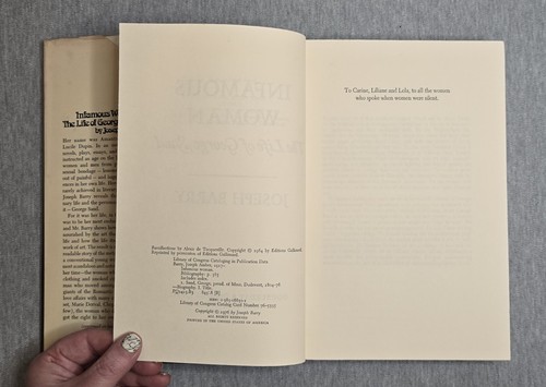 Berühmte Frau: Das Leben von George Sand von Joseph Barry, 1977 HCDJ - Bild 9 von 15
