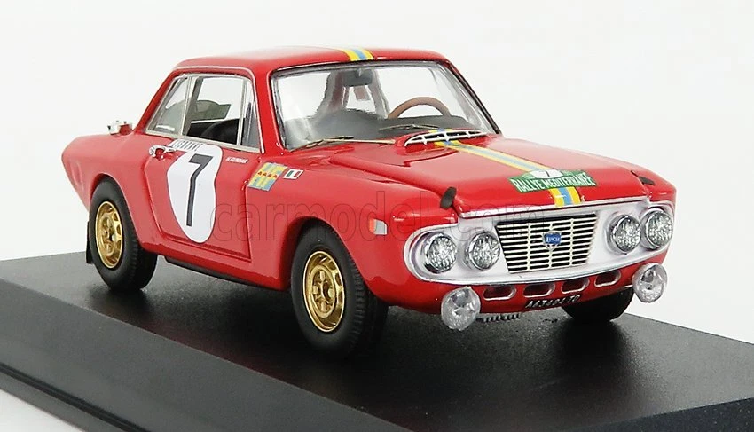 MODELLINO AUTO STATICO BEST LANCIA FULVIA HF 1.3 COUPE #7 WINNER RALLY 1969 1/43 - Immagine 4 di 4