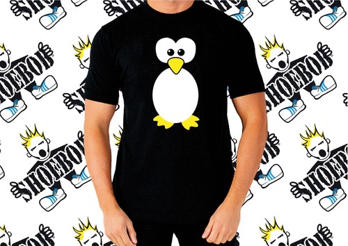 Funny Penguin Face Design quick Easy Costume Penguin T-Shirt happy Penguin - Picture 4 of 12