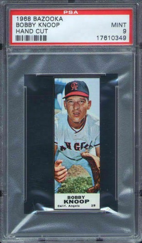 1968 Bazooka Bobby Knoop PSA 9 California Angels