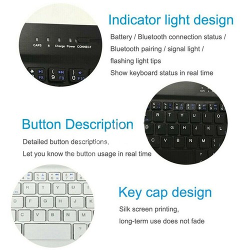 For Samsung Galaxy Tab S4 10.5 2018 SM-T830 T835 Universal Keyboard Case Cover - Picture 10 of 16