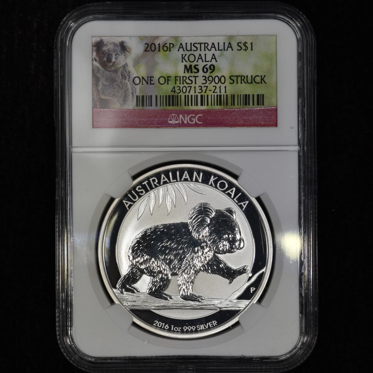 Australian Koala MS 69 Graded 1 oz Precious Metal Content per Unit