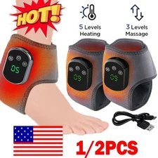 Electric Foot Ankle Massager Heating, Vibration & Air Compression Pain Relief
