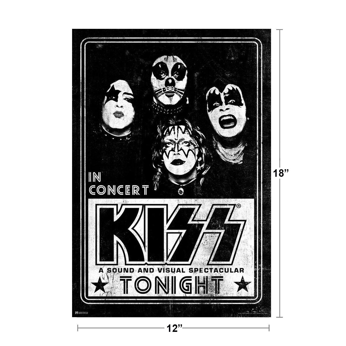 Kiss Live Concert Band Heavy Metal Music Merch 1970s Retro Vintage