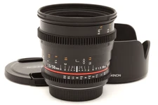 Very Clean Rokinon 50mm T1.5 AS UMC Lens for Canon EF Mount #49690