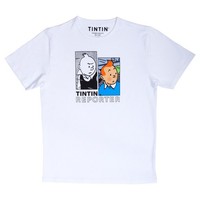 T-Shirt 100% Baumwolle Tim Und Struppi Reporter Weiß (2024) - 12 Jahre