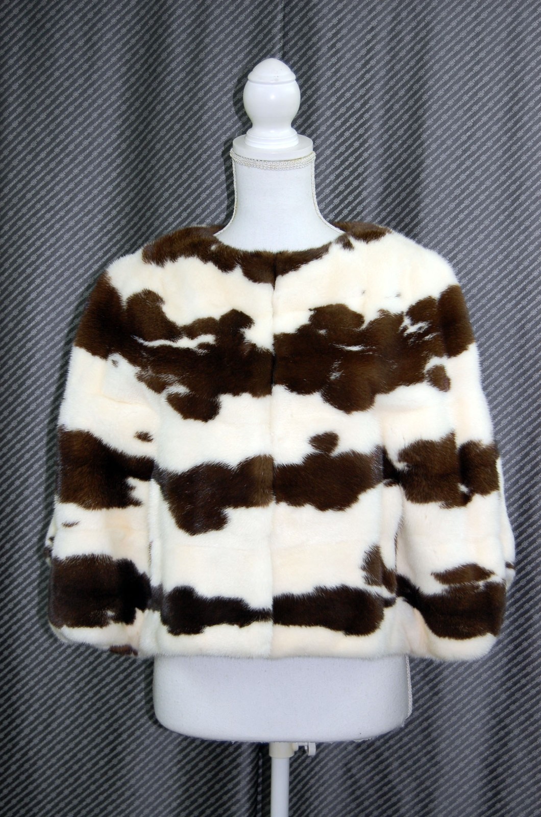 Chaqueta de piel de visón Jaguar ultra rara hecha en Japón forro de seda tall...
