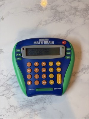 Lakeshore Math Brain Electronic Learning Calculator Student Practice Game Works