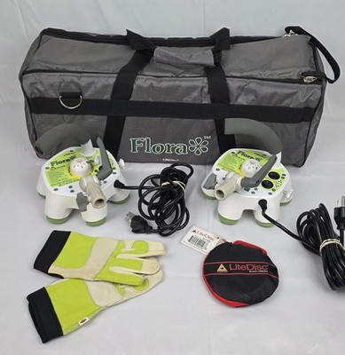 Linco Flora Fluorescent Light Bank Studio Kit PE9030 2/With Bag 4-sockets*Works*