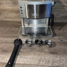 DeLonghi EC702 15 Bar Espresso Latte Cappuccino Maker Stainless 