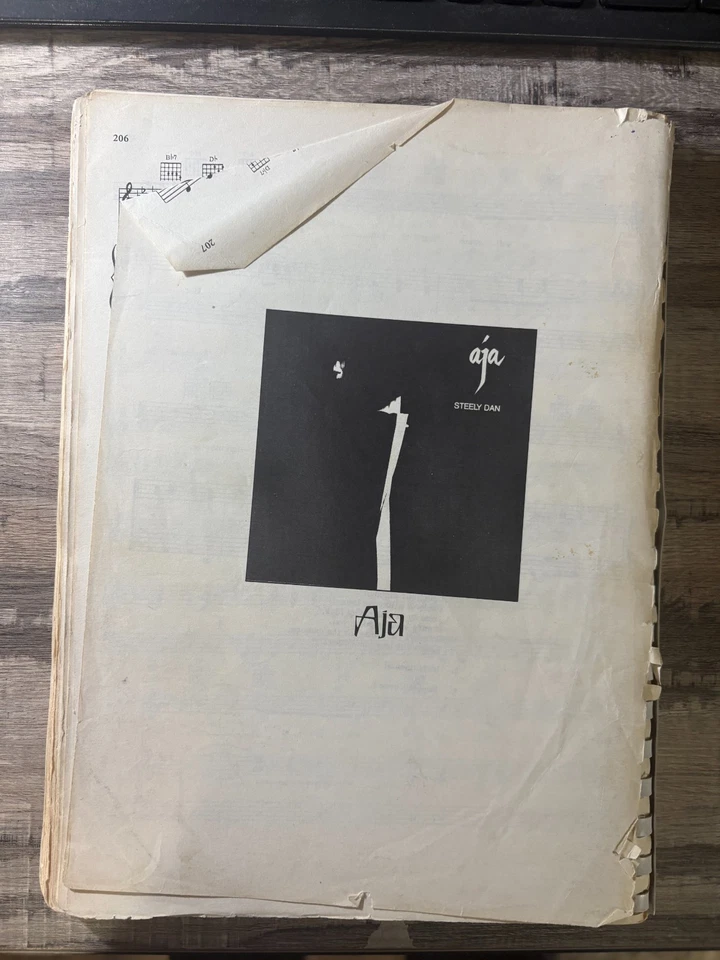 LIBRO DE CANCIONES S STEELY DAN Completo a AJA 1978 Piano Guitarra Letras Partituras Pestañas Foto 2 de 4