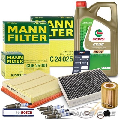MANN-FILTER INSPEKTIONSPKAET SET C + ÖL FÜR BMW 1-ER F20 F21 114I - 120I 3-ER