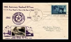 DR JIM STAMPS US COVER TEXAS STATEHOOD CENTENNIAL FDC SCOTT 938 CROSBY PHOTO