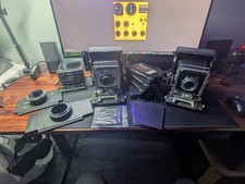 4x5 Graflex x2 Camera Setups, Grafmatic, Fuji GFX Digital Adapters