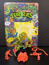 Vintage 1992 TMNT Scale Tail 100% COMPLETE Cardback Playmates