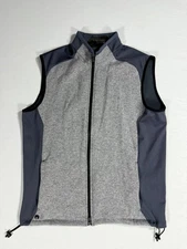 Greyson Sequoia Luxe Vest Grey Full Zip Men's Sz Large Wool Blend