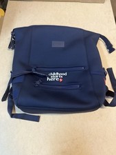 DAGNE DOVER INDI LARGE NEOPRENE DIAPER BACKPACK Fisher Price Logo MINT COND