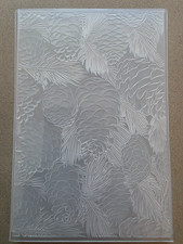 3D Pine cones Embossing Folders, Textured Embossed, transparent