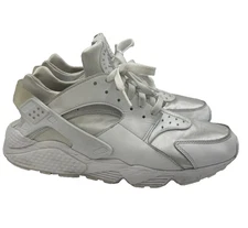 Nike Air Huarache Triple White Pure Platinum Sneakers DD1068-102 Mens Sz 11