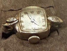 Vintage 14K GOLD Ladies Universal GENEVE   Watch - Running 1950’s Art Deco READ