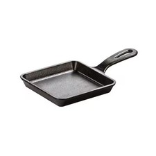 Lodge 5.5 in Square Cast Iron Skillet Great for use on the stove or on the grill