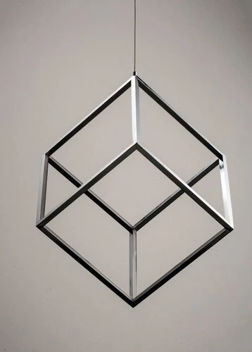 ET2 E30582 Black 4 Square 13"W Led Chandelier - Picture 5 of 12