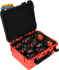 Battery Storage Case for Milwaukee M18 Waterproof Hard Carrying Case Organizer