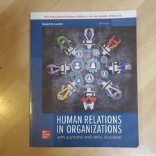 ISE Human Relations in Organizations: Applications and Skill Building Paper Back