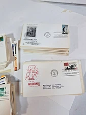 First Day Of Issue Stamped Envelope Lot Of 200 From ESTATE OF STAMP COLLECTOR