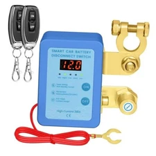 Kill Switch for Car,12V 240A Remote Battery Disconnect Switch Smart LED-Blue