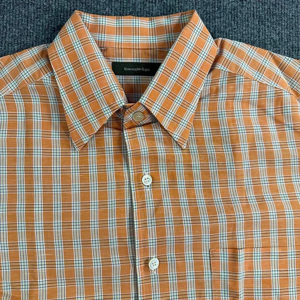 Ermenegildo Zegna Linen Button-Up Casual Button-Down Shirts for