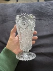 Vintage 1950’s Imperial Glass Daisy, Button and Beaded Pattern Vase
