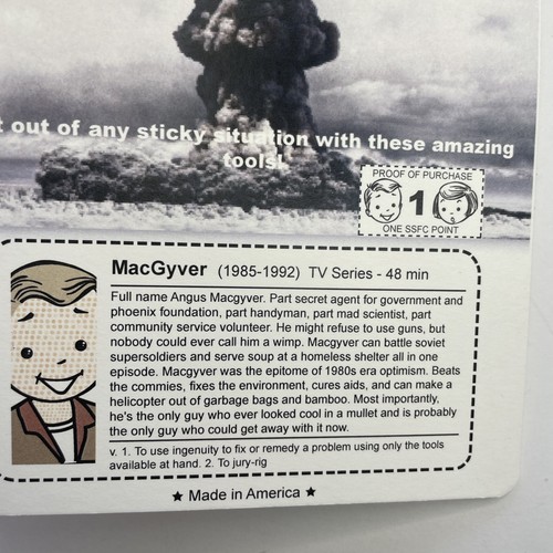 Super Secret Fun Club SSFC Rare MacGyver Starter Kit Richard Dean Anderson Angus - Picture 7 of 9