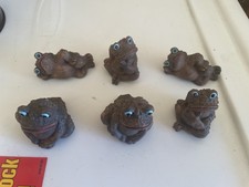 Miniature Mini Frog Figurines Set of 6