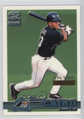 2000 Pacific Paramount Platinum Blue 28/67 Miguel Cairo #227 0a2
